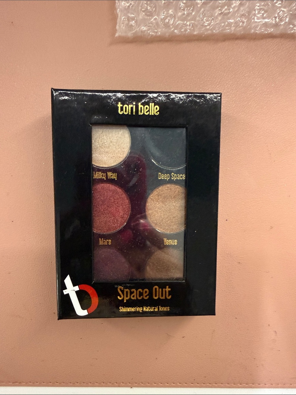 tori belle Space Out Shimmer Eyeshadow Palette - Neutral & Burgundy Tones